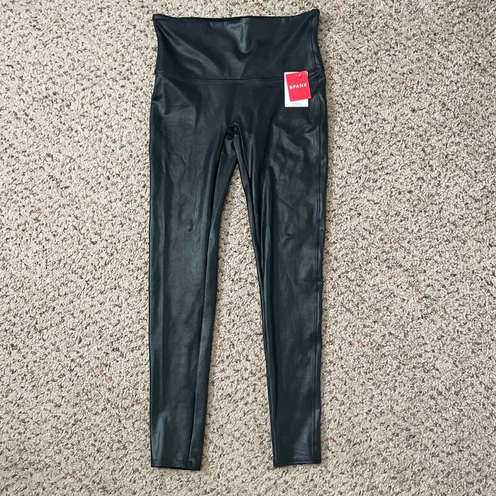 NWT Spanx Faux Leather Leggings